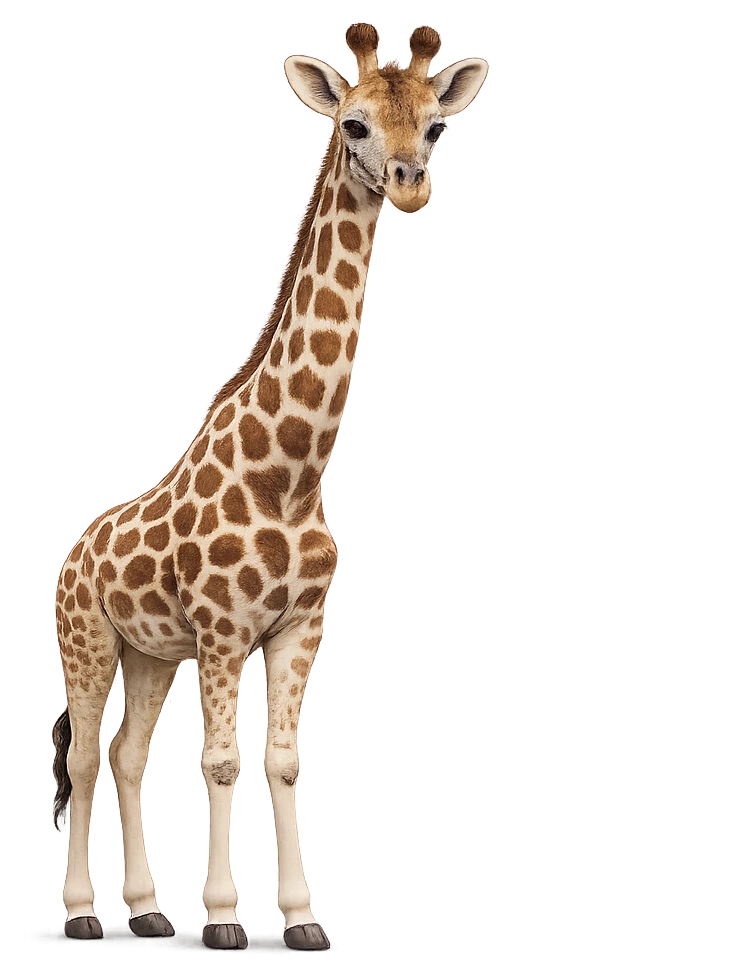 Big giraffe for bigger and smaller learning
