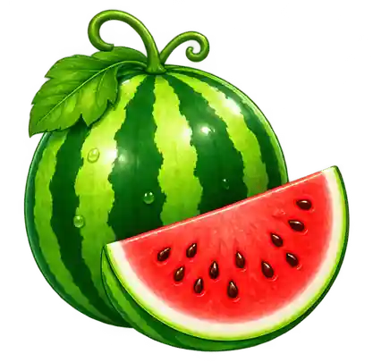 Watermelon used as the heavier object in a weight comparison